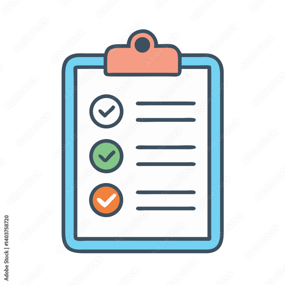 Checklist Clipboard Icon Representing Task Management or Organization Checklist Clipboard Icon Representing Task Management or Organization