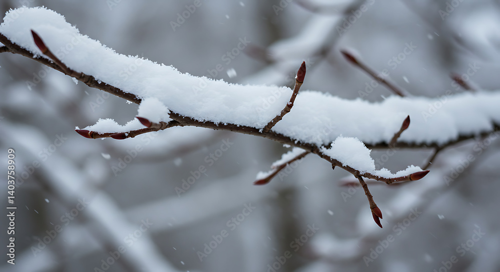 Winter's Hush: Crimson & Snow AI Generated Winter's Hush: Crimson & Snow AI Generated