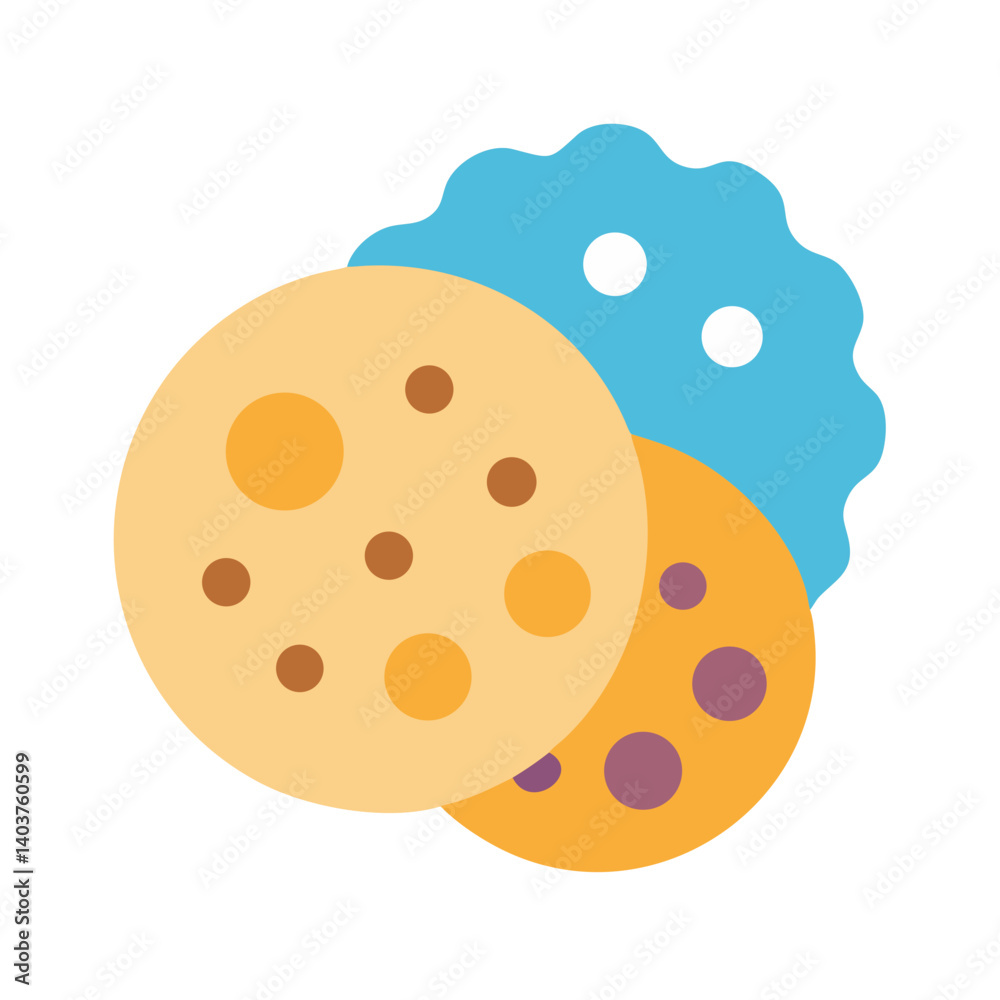 Cookies Icon Representing Baking or Delicious Treats Cookies Icon Representing Baking or Delicious Treats