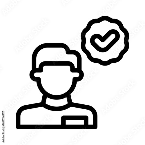 verified line icon