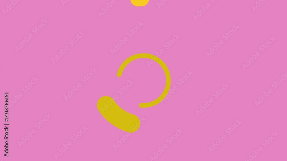 Pink background with yellow circles. Pink background with yellow circles.