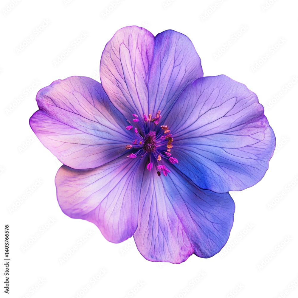 Obraz premium Vibrant Purple Flower Close Up Delicate Petals Stunning Bloom