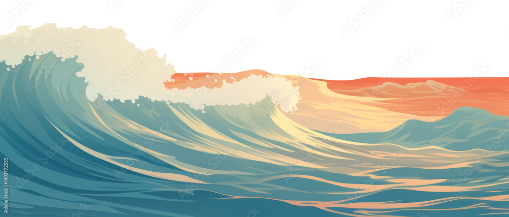PNG Ocean wave landscape outdoors nature.