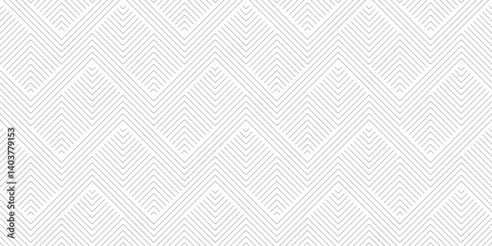 Subtle vector geometric lines pattern. Abstract minimal striped ornament. Simple minimalist line texture with stripes, zig zag shapes. Modern linear background. Contemporary geo design, all-over print