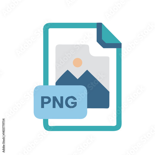 PNG File Format Icon Representing Raster Image and Transparent Background Graphics