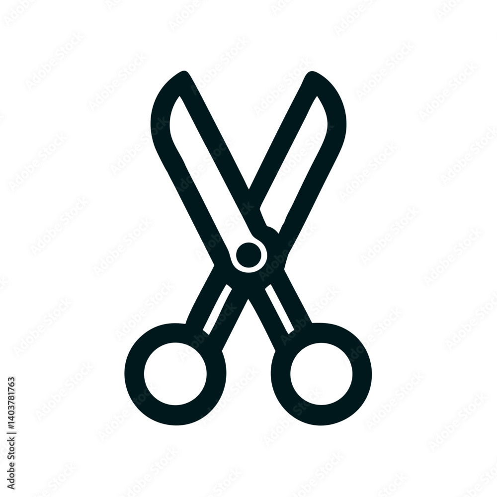 Scissors Icon Representing Craft or DIY Projects and Cutting Tools Scissors Icon Representing Craft or DIY Projects and Cutting Tools