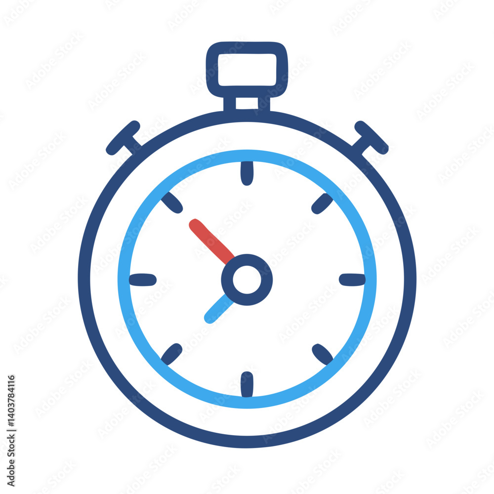 Stopwatch Icon Representing Time Tracking and Performance Monitoring Stopwatch Icon Representing Time Tracking and Performance Monitoring