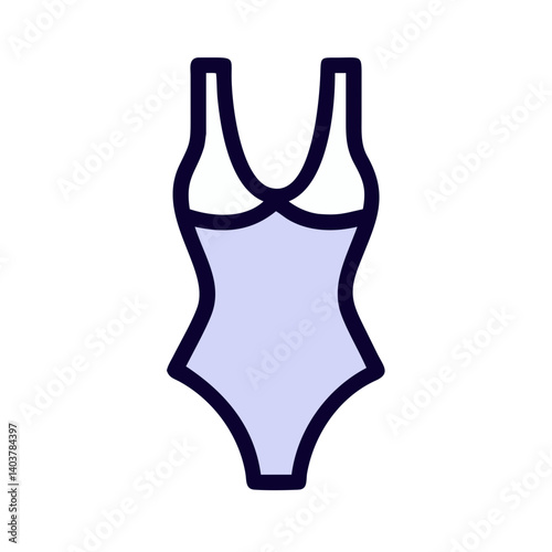 Swimsuit Icon Representing Beachwear and Swimming Apparel