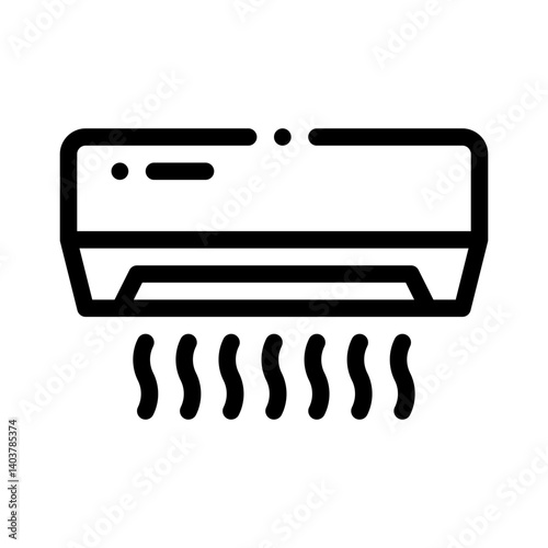 energy efficient AC line icon