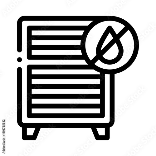 dehumidifier line icon