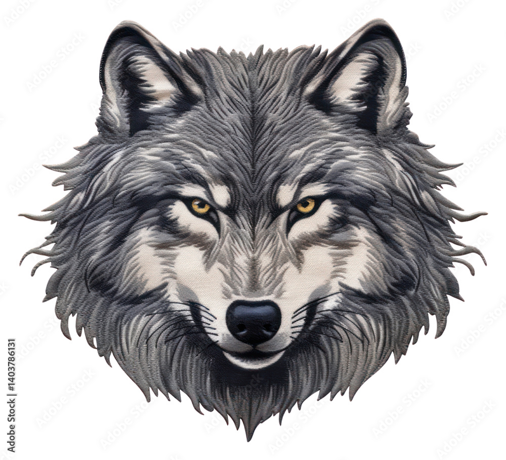 Naklejka premium PNG Wolf drawing mammal animal.