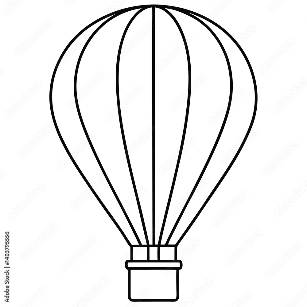 hot air balloon vector illustration