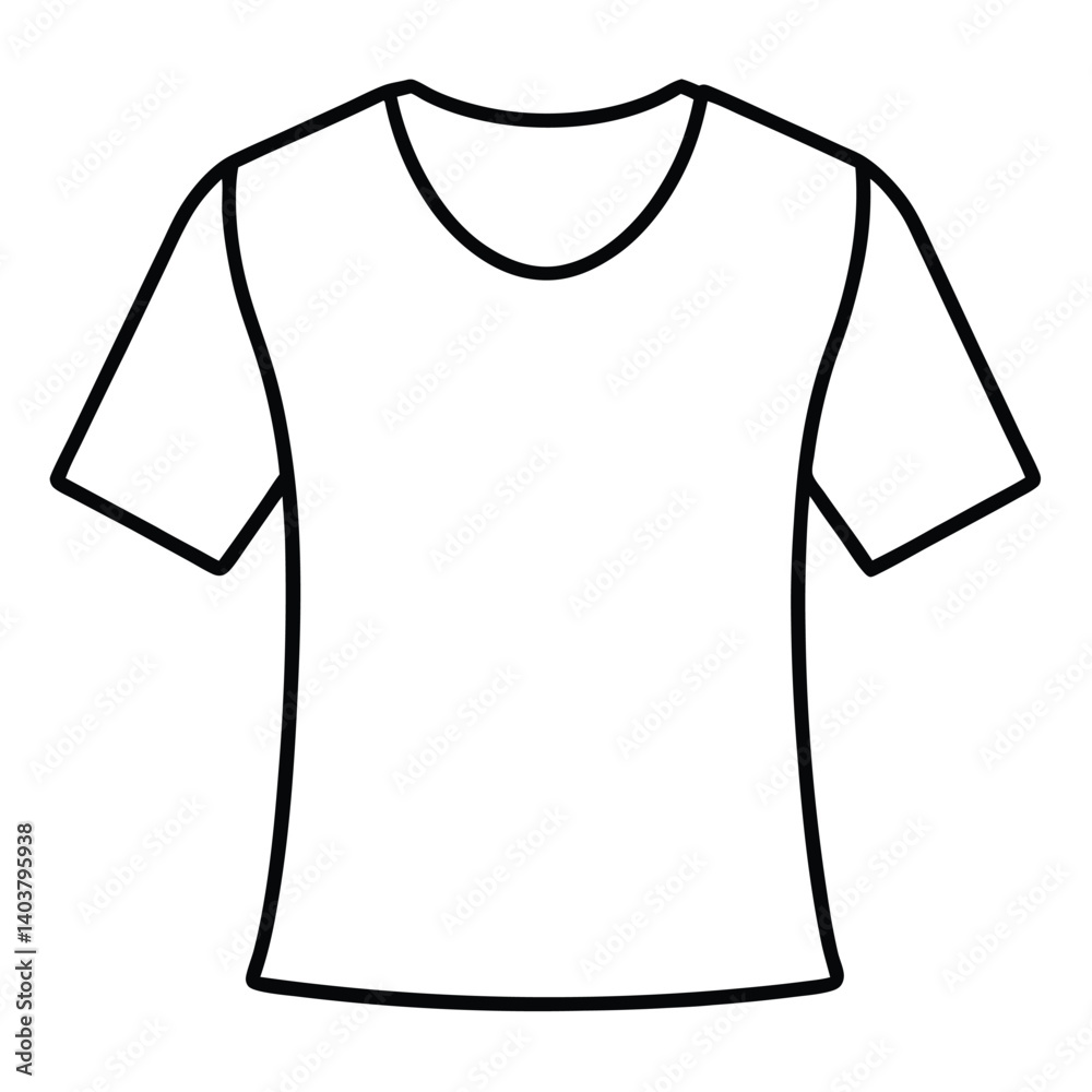 Vector illustration of a t-shirt