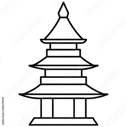 Obraz na płótnie vector illustration of a christmas tree with a bow w salonie