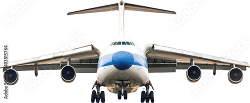 An isolated massive Antonov cargo on white background, vector, png 