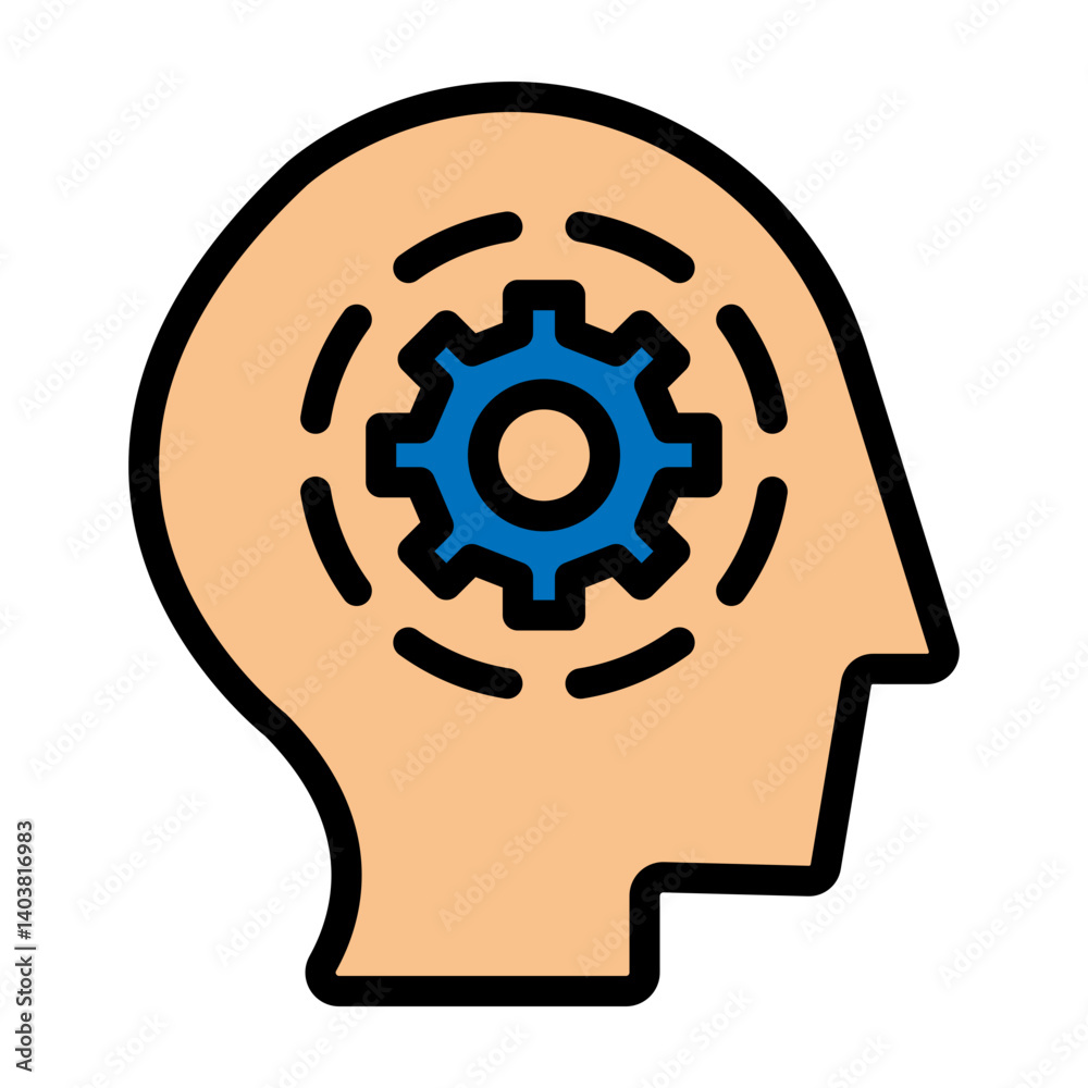 Brain Activity Vector Filled Icon Design Brain Activity Vector Filled Icon Design