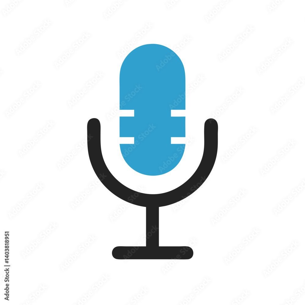 Microphone Icon Representing Audio Input and Voice Recording Microphone Icon Representing Audio Input and Voice Recording