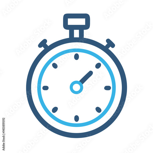 Stopwatch Icon Representing Timer or Time Duration Measurement
