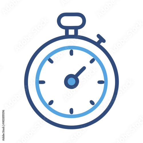 Stopwatch Icon Representing Timer or Time Duration Measurement