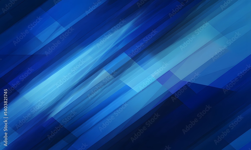 Abstract background featuring shades of blue with geometric shapes and diagonal lines design element Abstract background featuring shades of blue with geometric shapes and diagonal lines design element
