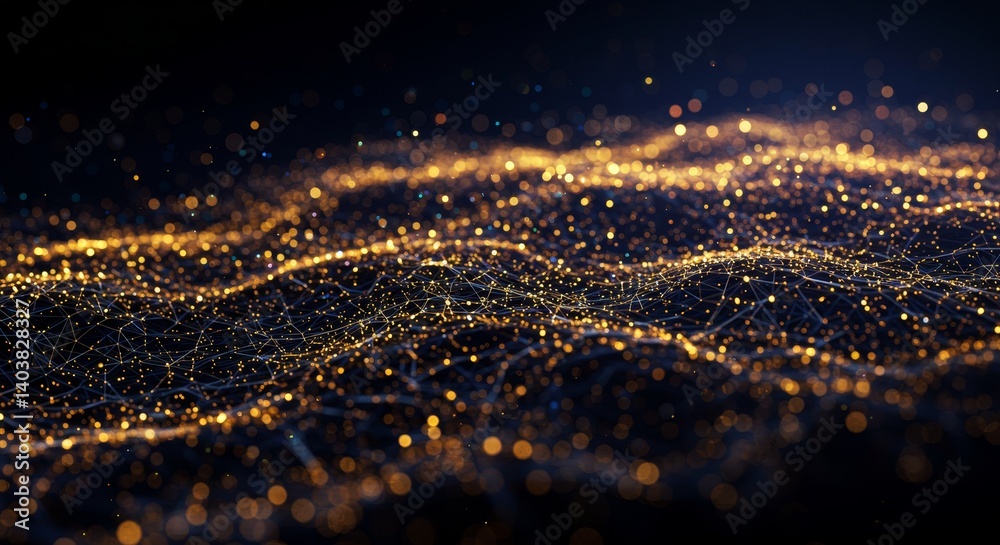 Glowing Network Nodes: Connections - Abstract symbolizing technology, connectivity, innovation, data flow, and global network. A visualization of interconnected systems Glowing Network Nodes: Connections - Abstract symbolizing technology, connectivity, innovation, data flow, and global network. A visualization of interconnected systems