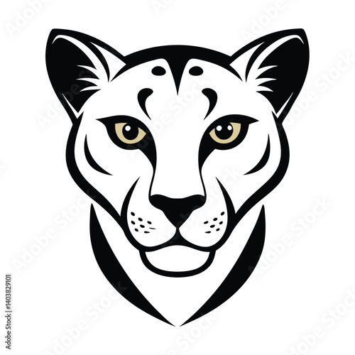 Vector-silhouette-of-a-wild--cheetah---head--sleek  angry expresation A jaguar, panther, leopard or cheetah wildcat spotted cat billiards pool sports team mascot 