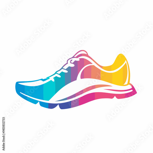 Simple shoes shop logo vector. Modern shoes shop icon.