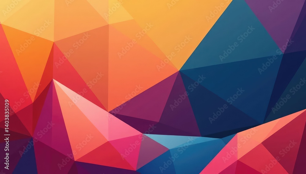 Obraz premium Abstract geometric shapes, modern minimalist design, bold, polygon
