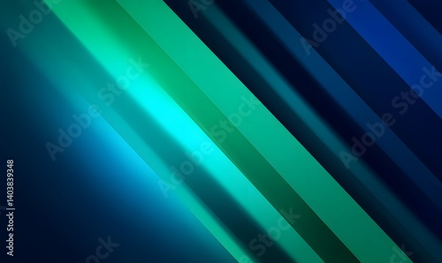 Abstract background featuring diagonal stripes in shades of blue and green color gradient design