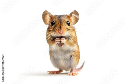 Curious Spinifex Hopping Mouse Posing on Hind Legs