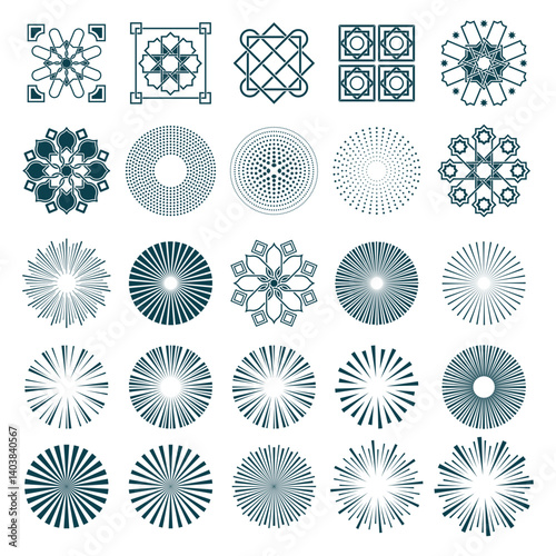 Procreate Snowflake Stamps, Procreate Stamp Set, Snowflake Stamp,