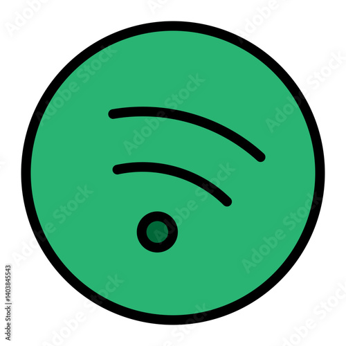 Rss Vector Filled Icon Design