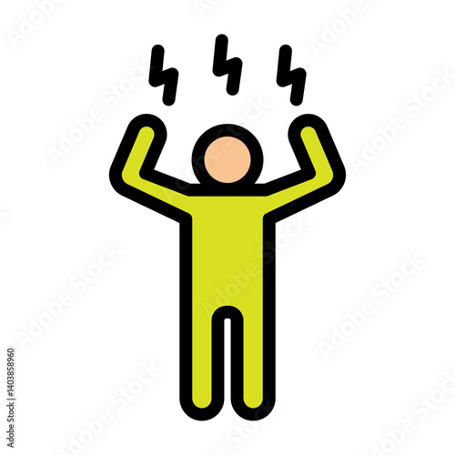 Screaming Vector Filled Icon Design