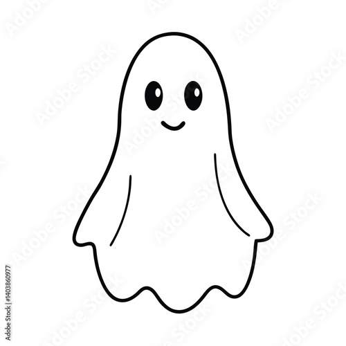 cute ghost line art on white background (1).eps