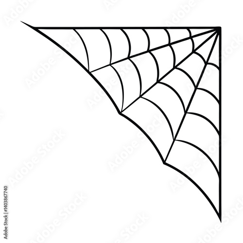 spider web corner line art on white background   (1).eps
