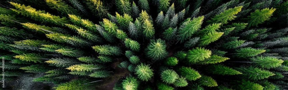 Lush green forest captured from above during daytime Lush green forest captured from above during daytime