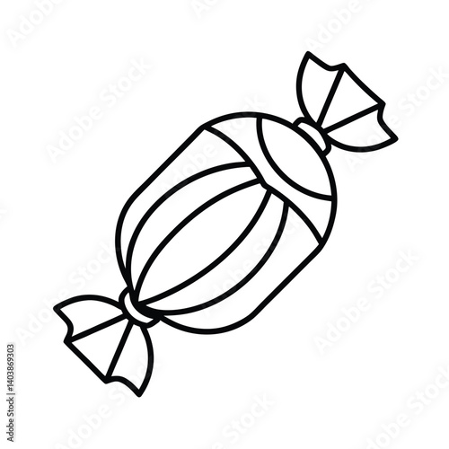 wrapped sweets line art on white background (1).eps