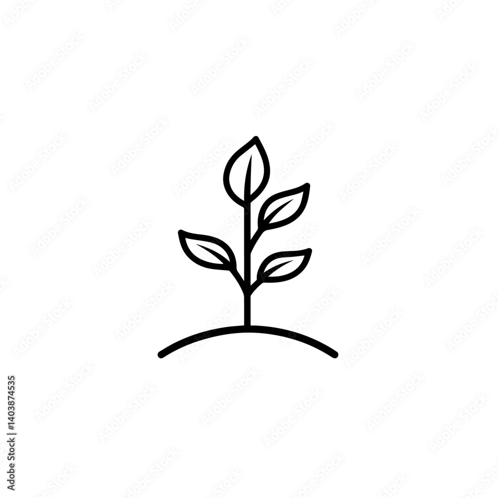 Seedling icons set for apps and web ui designs. simple isolated graphics. Seedling icons set for apps and web ui designs. simple isolated graphics.