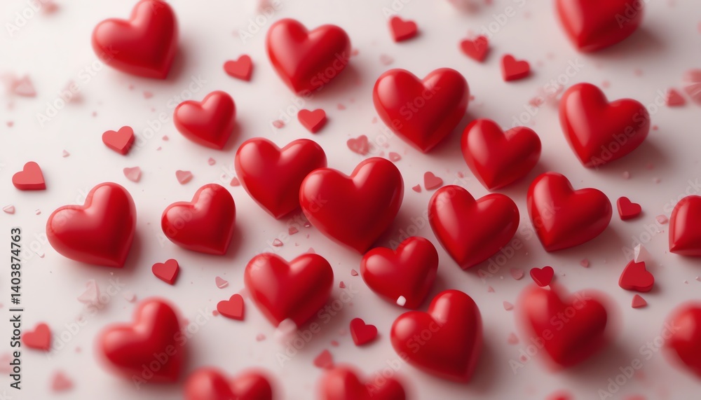 Red Hearts Background for Mother's Day Red Hearts Background for Mother's Day