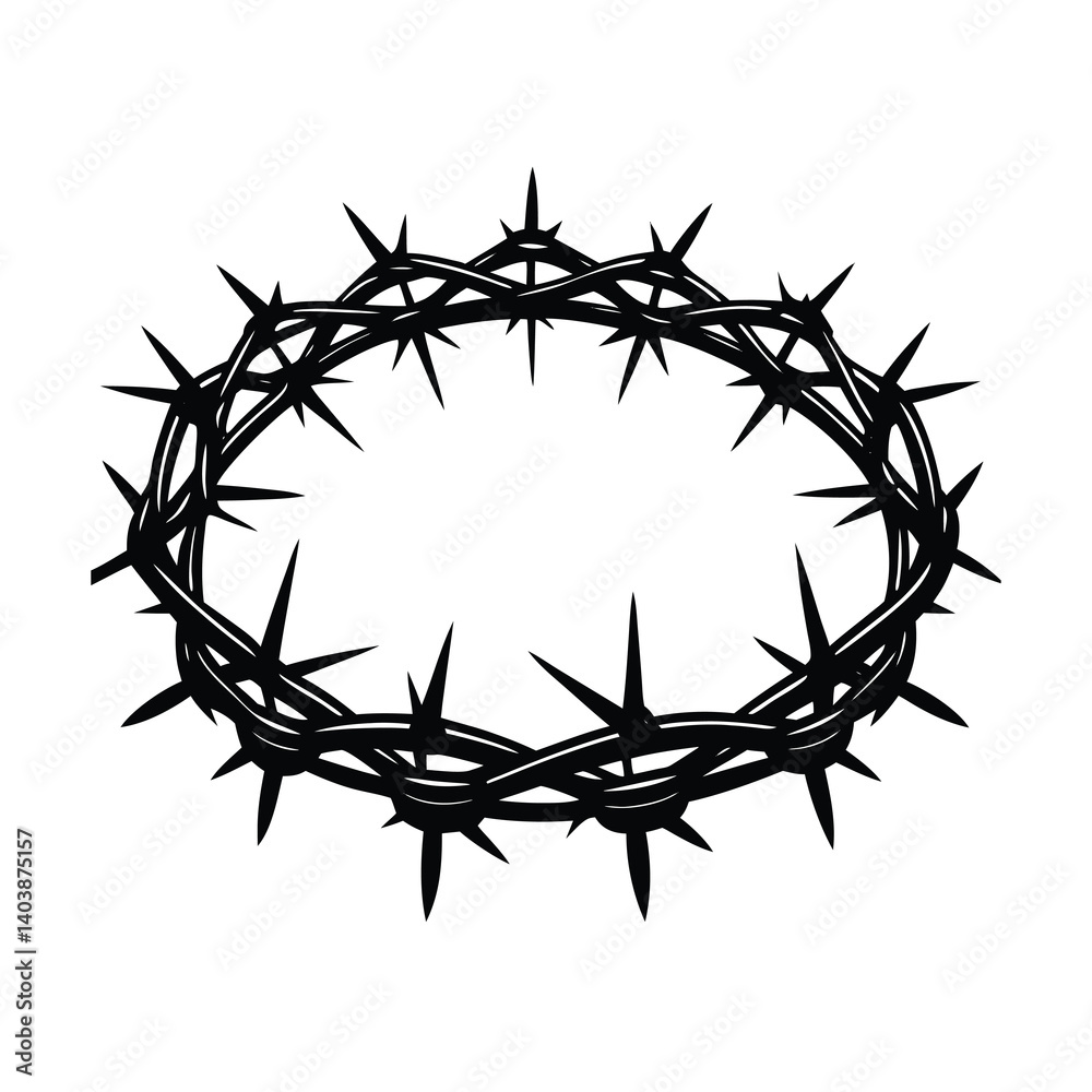 Fototapeta premium crown of thorns vector