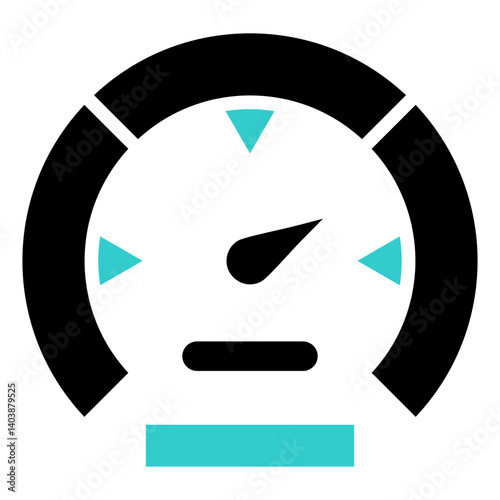 Performance Indicator Glyph Dual Tone Icon in Performance Strength and Management Vector Design