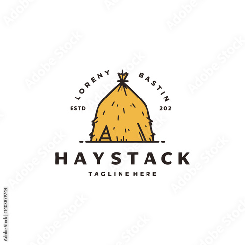 Haystack Logo Design for Agricultural Business