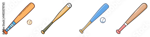 baseball bat icon, baseball bat vector illustration-simple illustration of baseball bat, perfect for baseball bat logos and icons