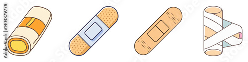 bandage icon, bandage vector illustration-simple illustration of bandage, perfect for bandage logos and icons