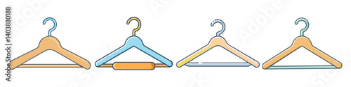 clothing hanger icon, clothing hanger vector illustration-simple illustration of clothing hanger, perfect for clothing hanger logos and icons