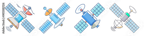satellite icon, satellite vector illustration-simple illustration of satellite, perfect for satellite logos and icons