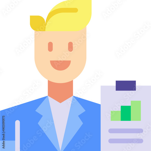 Business Analyst icon vector illustration