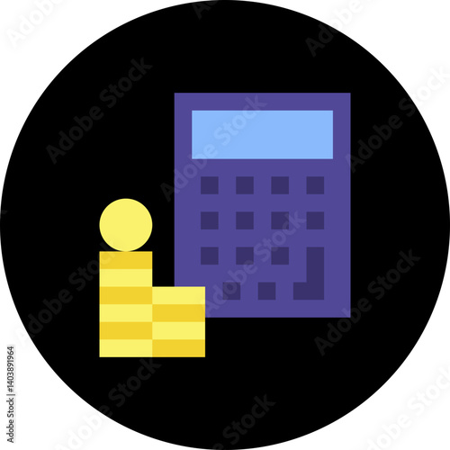 Accounting icon vector illustration