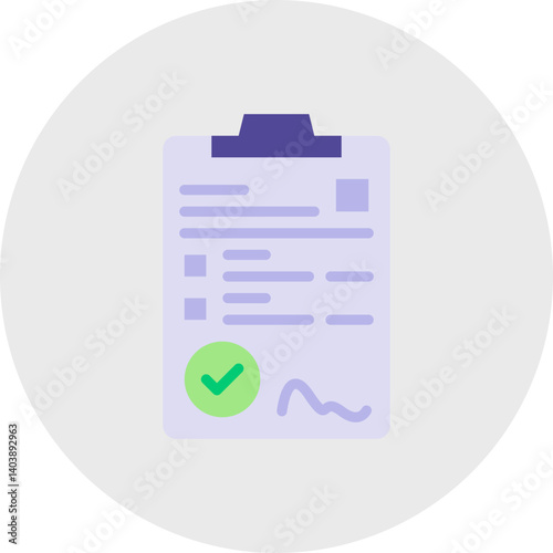 Contract icon vector illustration
