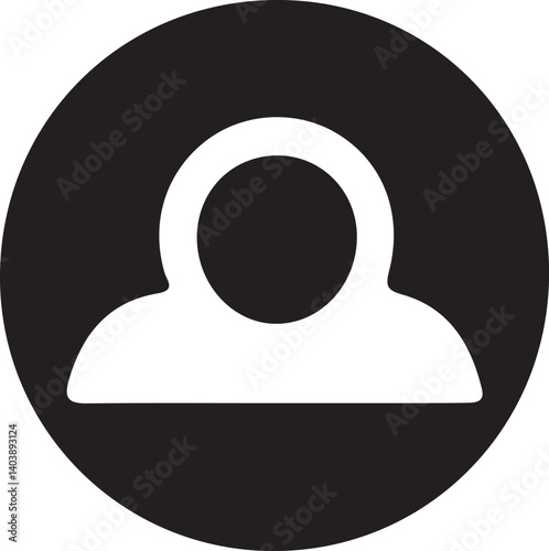  Download this user silhouette vector EPS icon. Ideal for profiles, social media, accounts, and personal identification design projects.